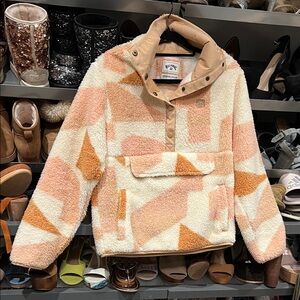 Billabong Geometric Sherpa Pullover